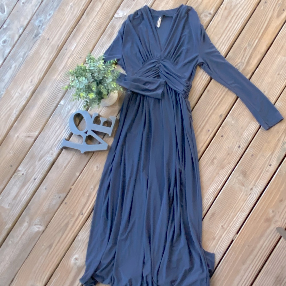 Women’s Formal Long Dress Size 2 Blue/Grey